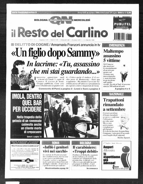Il Resto del Carlino : giornale dell'Emilia